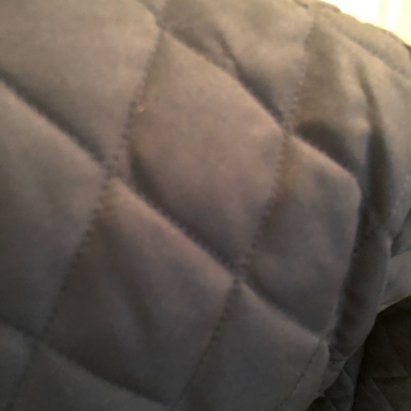 QUILTED FIELD JACKET: Navy Blue quilted jacket - Picture 4 of 4
